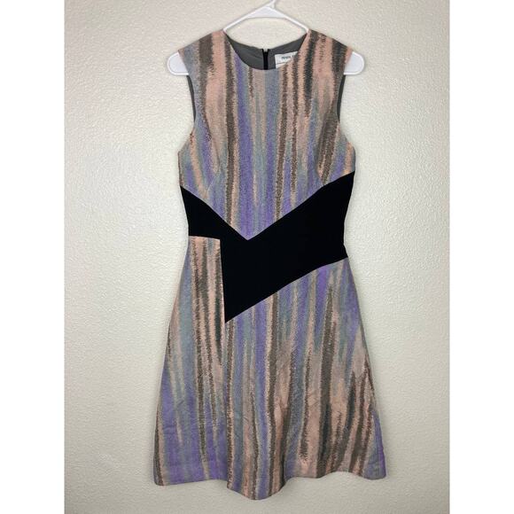 Prabal Gurung Dress Silk Lavender Fit Flare Sleeveless Knee Made in USA 6 Small - Picture 1 of 12